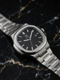 Balathor Steel Black Dial
